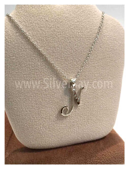 จี้อักษร N ฝังเพชรสวิส