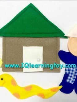 ชุดสอนสนุกติดแม่เหล็กเล่านิทานเเรื่องชาวนากับงูเห่า จัดส่งฟรี