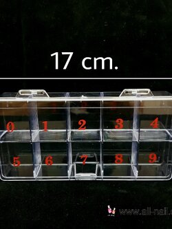 กล่องเก็บอุปกรณ์ 10ช่อง (สีใส)