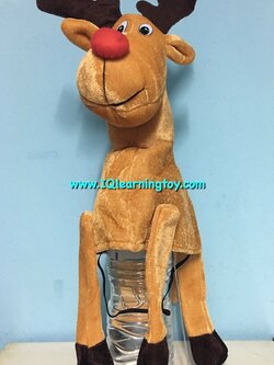 หุ่นสวมหัวรูปสัตว์-(หมวกสวมหัวรูปกวาง) หมวกขนนุ่มๆ ใช้เพื่อการสอนเล่าเรื่อง การละเล่น หรือเล่นเกมส์การศึกษา จัดส่งฟรี