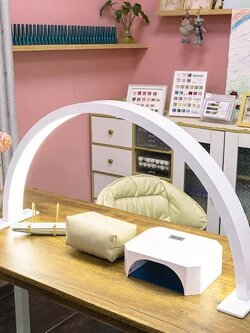 โคมไฟเสริมสวยแบบโค้ง โคมไฟตั้งโต๊ะ โคมไฟทำเล็บ ต่อขนตา 48w