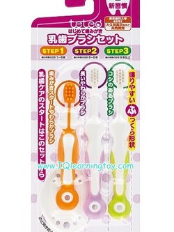 Combi ชุดแปรงสีฟันคอมบิ Step 1-2-3 สำหรับเด็กเล็ก อายุ 6 เดือน- 3 ปี จัดส่งฟรีค่ะ