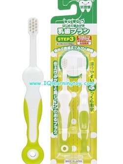 Combi แปรงสีฟันคอมบิ teteo Step 3 แพ็คคู่ เหมาะกับเด็กที่มีฟันขึ้น 9 ซี่ขึ้นไป ประมาณ 1 ขวบเศษ และเริ่มจับแปรงใช้เอง จัดส่งฟรีค่ะ