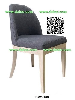 เก้าอี้ไม้ร้านอาหารหุ้มเบาะสวยๆ_เก้าอี้ไม้ยางพารา_DPC-160