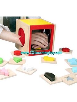 Shadow Puzzle blocks in the Box กล่องลึกลับ ของเล่นจับคู่รูปทรง-เงา ฝึกเรื่องประสาทสัมผัส สอนเรื่องสี รูปทรง ฝึกสมาธิ (3+)ส่งฟรี