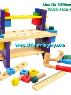 ชุดเครื่องมือช่างขนาดพกพา - อุปกรณ์รวมมากกว่า 25 ชิ้นต่อชุด ช่วยให้เด็กๆรู้สึกสนุกสนาน ฝึกความคิดสร้างสรรค์ ฝึกสมาธิ ฝึกกล้ามเนื้อมือและแขน ส่งฟรี