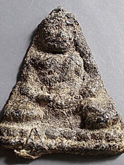 พระกรุอยุธยา เนื้อชินเขียว พิมพ์ หลวงพ่อโตสมาธิ