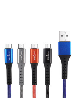 สายชาร์จ STUFF 3.0A USB to Micro USB to Lightning USB to Type-c 100cm