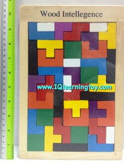 Wood Intelligence - บล็อคมหัศจรรย์ บล็อคไม้หลากหลายรูปทรงและสีสัน นำมาเรียงประกอบให้เป็นรูปแบบที่แตกต่างกันได้หลายรูปแบบ ฝึกความคิดสร้างสรรค์ ส่งฟรี