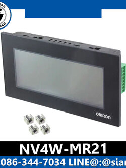 จอทัชสกรีน Omron รุ่น NV4W-MR21 ( ขนาด 4.6" ไฟ 24 VDC ปรับ 3 สี ขาว,ชมพู,แดง ) (New)