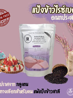 แป้งข้าวไรซ์เบอรี่อเนกประสงค์ Riceberry rice all purpose flour