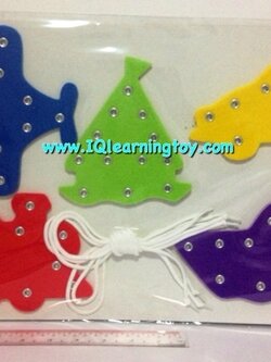 เกมส์ร้อยเชือกภาพยานพาหนะ - ฝึกพัฒนากล้ามเนื้อมัดเล็ก ให้มือสัมพันธ์กับสายตา ฝึกสมาธิ ให้เด็กฝึกช่วยตัวเอง สนุก เพลิดเพลิน จัดส่งฟรีค่ะ