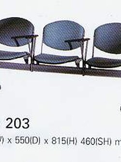 เก้าอี้แถว 3 ที่นั่ง รุ่น XL-203