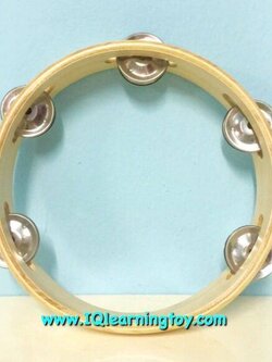 ทัมบูรินไม้วงกลม 8นิ้ว (แทมบูริน Tambourine) เป็นเครื่องดนตรีแบบเคาะจังหวะ ให้เสียงดนตรีสดใส ร่าเริง สนุกสนาน ส่งฟรี
