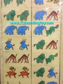 โดมิโนภาพสัตว์ป่าต่างๆ เพื่อให้เด็กได้เรียนรู้ จดจำสัตว์ป่าชนิดต่างๆ ได้เรียงลำดับความคิด ฝึกกล้ามเนื้อมือ ให้สัมพันธ์กับสายตา ฝึกสมาธิด้วยค่ะ ส่งฟรี