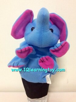 Elephent-หุ่นมือตุ๊กตาสัตว์สอนคำศัพท์รูปช้าง ใช้ประกอบการสอนหรือใช้เพื่อเสริมในกิจกรรมต่างๆ ให้สนุกสนาน มีชีวิตชีวามากขึ้น