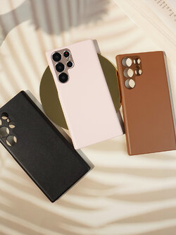 เคสโทรศัพท์ Samsung GRIT SERIES DUXDUCIS เคสหนัง สีพื้น แบบแข็ง สำหรับ SS S23 Ultra