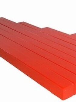 Montessori Red-Rods บันไดยาว ( สีแดง) แท่งไม้สีแดง 10 แท่ง วิธีการสอนพื้นฐานของเลข การนับจำนวนที่เข้าใจได้ง่าย ส่งฟรี