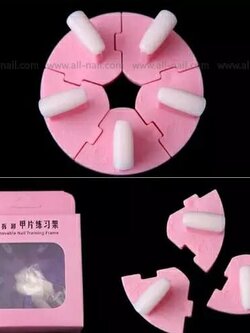 แท่นวางเล็บปลอม 1ชุดมี5ชิ้น