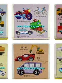 ชุดจิ๊กซอคำศัพท์ 6 in 1 ฝึกต่อภาพสัตว์ต่างๆพร้อมเรียนรู้คำศัพท์ที่ใช้เรียกชื่อสัตว์ต่างๆเป็นภาษาอังกฤษ และภาษาจีน 6 แบบ 6 ขนาด ส่งฟรี