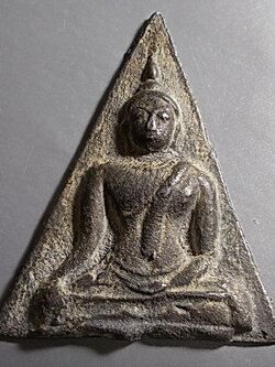 พระนางพญาเสน่ห์จันทร์ ชินเงิน ศิลป์สุโขทัย เก่าไม่ทราบที่