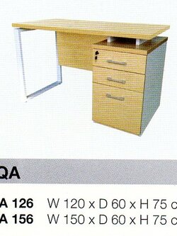 โต๊ะทำงานขา Q