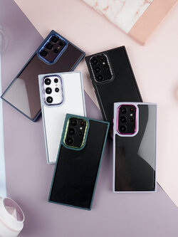 เคสโทรศัพท์ Samsung City Dog เคสใส ขอบโครเมี่ยมสี สำหรับ SS S22 Ultra/A53/A23/A13/A03