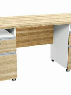 โต๊ะทำงาน 1.80 M. พร้อมตู้ลิ้นชักซ้าย-ขวา