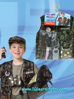 ชุดแต่งกายอาชีพทหารพราน ใส่ได้ทั้งเด็กชายและเด็กหญิง มาพร้อมหมวก และอุปกรณ์งานช่างต่างๆ ส่งฟรี