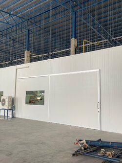 งานกั้นห้องให้เครื่องจักร กั้นห้องในโรงงาน กั้นห้องในโกดัง ระยอง