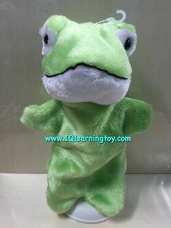 หุ่นมือหัวสัตว์รูปกบ ขนนุ่มมาก ใช้เป็นสื่อการสอนสำหรับเด็ก ส่งฟรี