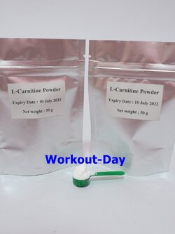 L-Carnitine ลดไขมัน ลดน้ำหนัก เร่งการเผาผลาญ ขนาด50กรัม