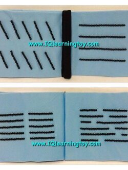 Pre-Braille2 หนังสือผ้าชุดฝึกกล้ามเนื้อมือด้วยการสัมผัส เพื่อเตรีมความพร้อมในการแ่านอักษรเบรลล์ ส่งฟรี