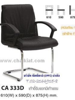 เก้าอี้รับแขกมีเท้าแขน CA333D