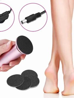 เครื่องขัดเท้าไฟฟ้า ที่ขัดส้นเท้าแตก ปรับความแรงได้ พร้อมแผ่นขัด60แผ่น