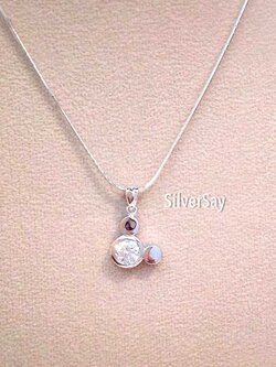 จี้มิกกี้เม้าส์ Mickey Mouse ฝังเพชรสวิส/ไซส์ L (new)