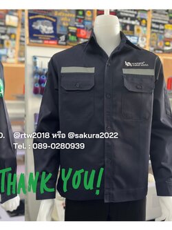 เสื้อช่างพร้อมส่งแขนยาวผ้าคอมทวิวสีกรมท่าล้วนพร้อมส่ง (ขอบคุณ17)