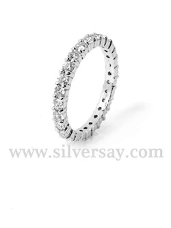 แหวนเพชรสวิสแถวรอบวง 2 มม./หนามเตยร่วม