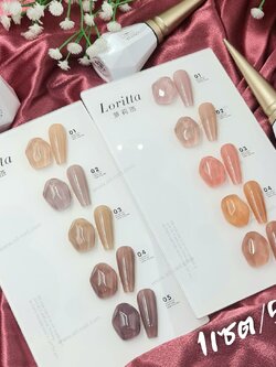 (1เซต/5ขวด) ชุดสีเจล LORITTA ชุดสีเจล5สี 15ml แถมชาร์ตสีสวยงาม!!