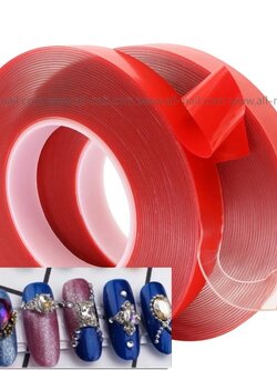 เทปกาว2หน้า เทปใสติดเล็บปลอม ยืดหยุ่นได้