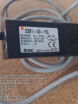 Pressure Switch for Vacuum ยี่ห้อ SMC รุ่น ZSE1-00-15L (Used)