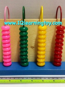 ลูกคิดข้ามรั้วแนวตั้ง 4 หลัก สอนการเรียนรู้คณิตศาสตร์จากหลักหน่วยถึงหลักพัน ช่วยสอนการนับและทดเลขให้เห็นภาพอย่างชัดเจน เข้าใจง่าย ส่งฟรี