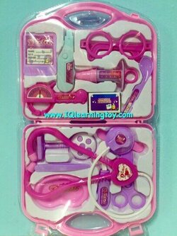 Doctor s Kit 15 pcs. (Pink) ของเล่นชุดคุณหมอ มาพร้อมอุปกรณ์แสนสนุก 15 ชิ้น สร้างจินตนาการและแรงบันดาลใจแสนสนุกให้กับเด็กๆ *จัดส่งฟรี