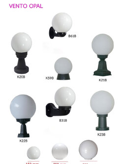 โคมแก้วสีใสขนาดเส้นผ่าศูนย์กลางประมาณ 8 นิ้ว หรือ 20 เซนติเมตร