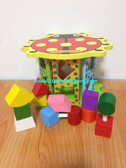 Woodtoy-ของเล่นไม้ บล๊อคหยอดรูปทรง ช่วยเสริมพัฒนาการเรียนรู้เรื่องรูปทรง รูปร่าง เรียนรู้เรื่องสี พัฒนาการกล้ามเนื้อมือ ความจำ ฝึกสมาธิ (2+) จัดส่งฟรี