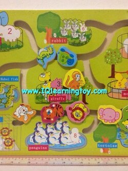 รางเลื่อนสวนสัตว์สอนจำนวนนับเลข 1-10 นรู้จักสัตว์ชนิดต่างๆที่มีในสวนสัตว์ ได้ฝึกพัฒนาการกล้ามเนื้อมือให้สัมพันธ์กับสายตา ฝึกสมาธิ สงฟรี