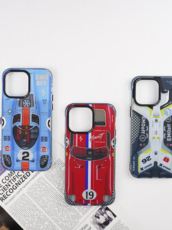 เคสโทรศัพท์ iPhone EMO OFF กันกระแทก ขอบTPU ลายรถแข่ง สำหรับ14ProMax