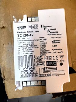 Philipsบัลลาสต์อิเล็กทรอนิกส์ จำนวน 1 อัน