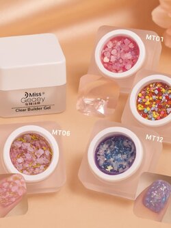 เจลตกแต่งเล็บกลิตเตอร์ เจลกากเพชร Miss Gooey Gel 8ml 💖 เจลเพ้นท์เล็บน่ารัก กลิตเตอร์แฟนซี สีสวยใสเงางาม