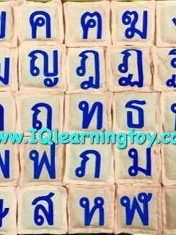 ถุงถั่วผ้าสอนพยัญชนะ ก-ฮ เรียนรู้ภาษาไทย และฝึกประสาทสัมผัส สามารถนำถุงถั่วมาเป็นสื่อการสอนสร้างคำศัพท์ ส่งฟรี